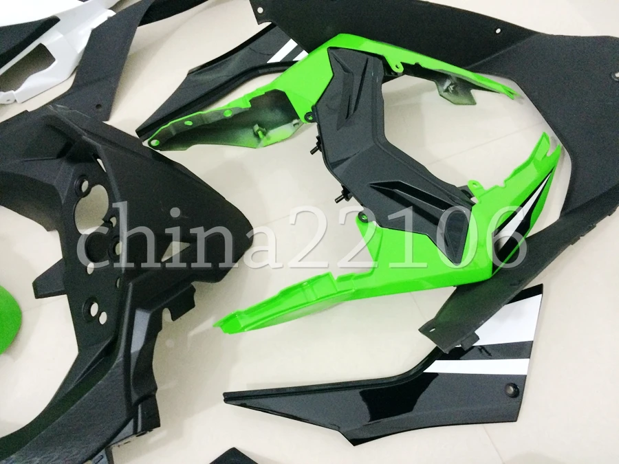 4 подарки ABS Обтекатели для кузова Комплект для Kawasaki Ninja 300 EX300 Ninja300 2013-, 13, 14, 15, 16, 17, прессформа впрыски комплект цвета: зеленый, черный