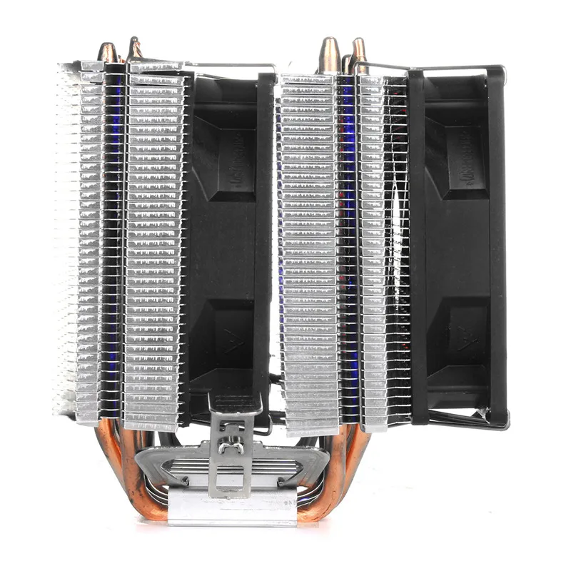 С тепловым стержнем heat pipe радиатор Процессор охлаждающий вентилятор охладитель радиатор с светодиодный вентилятор для Intel LGA 2011/1366/1155/1156/775 AMD AM2/AM2+/AM3