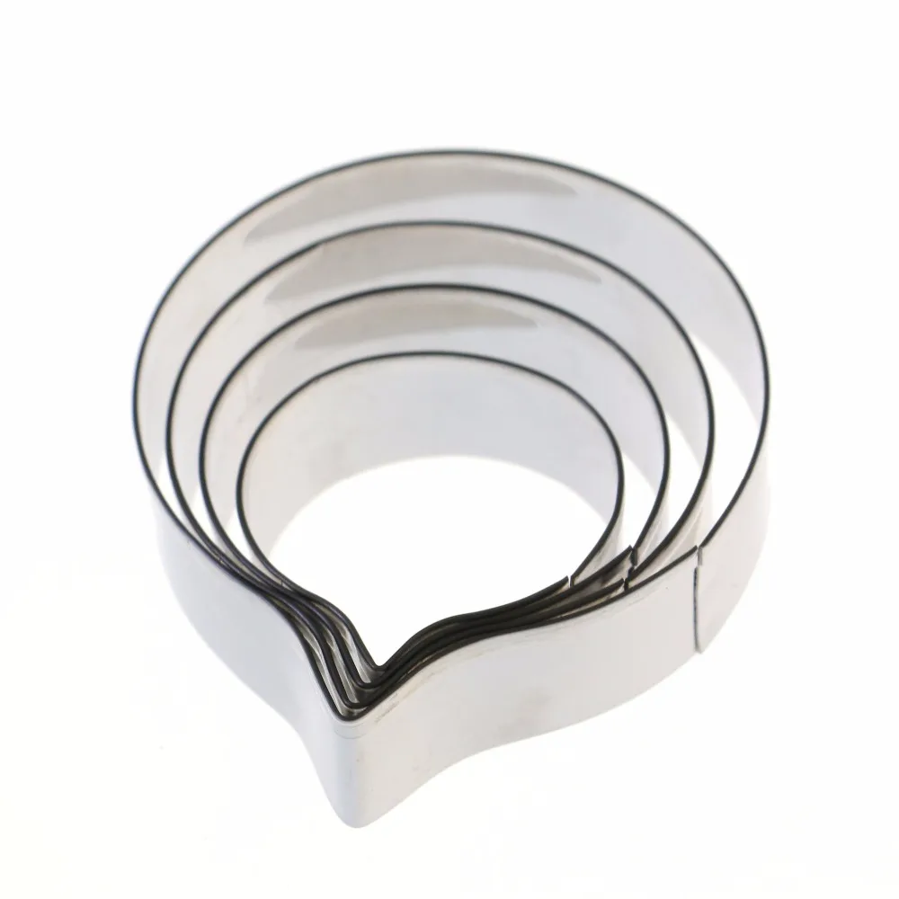 4 шт./лот Фондант украшения торта Бегония цветочные лепестки резак цветок плесень