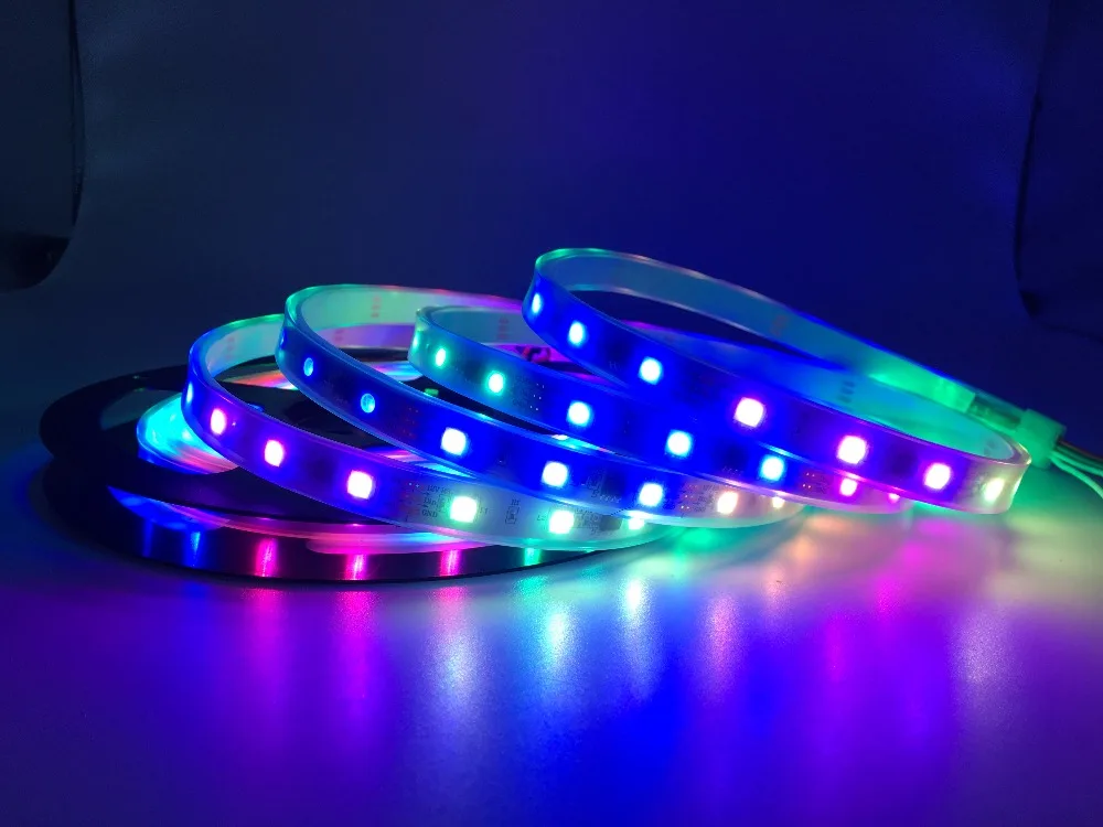Высокий светильник светодиодный DC12V WS2811 цветных(RGB) светодиодных лент светильник адресуемый 30/48/60 светодиодов/m Led Пиксели внешний 1 IC Управление 3 светодиода