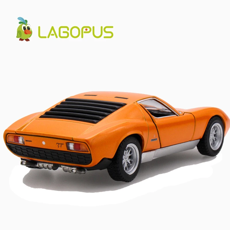 Высокая симуляция изысканные 1:34 весы автомобильные игрушки Miura P400 литые под