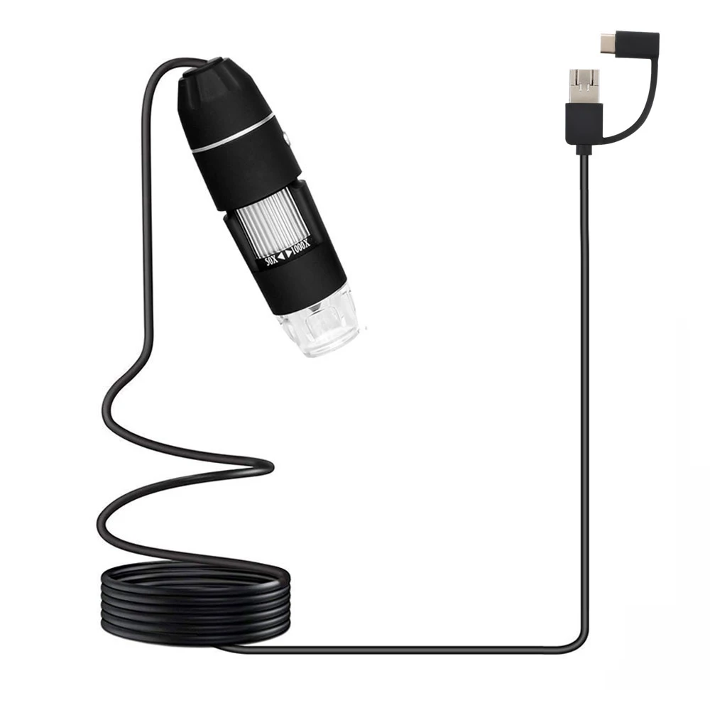 8LED Endoscope Portable Digital Microscope Waterproof for Monitoring Photos Mobile Phones Inspection Real-Time Video | Инструменты