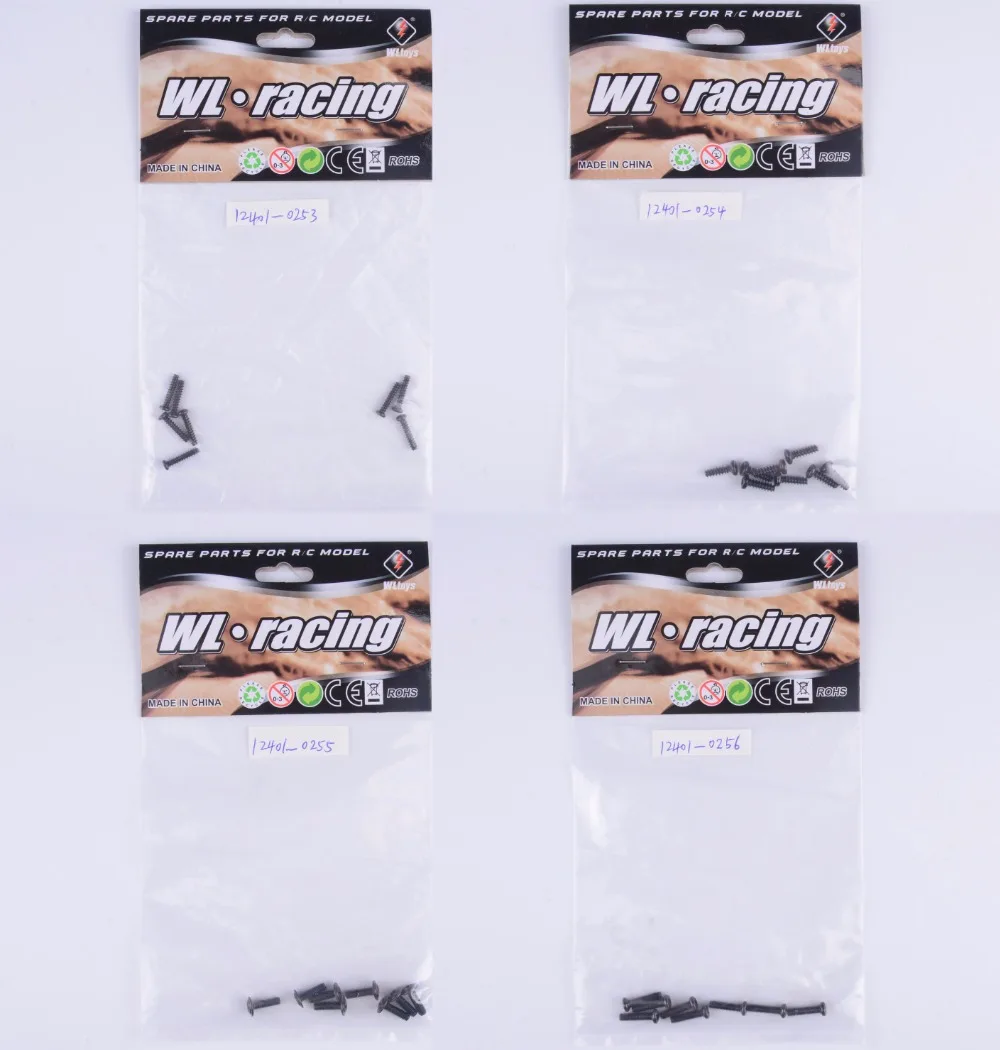 

WLtoys 12401 12402 12403 12404 12409 Rc Car spare parts 12401-0253/12401-0254/12401-0255/12401-0256 Screw