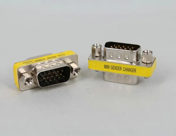 Адаптер преобразователь для мужчин и женщин 20 шт./лот VGA/SVGA 15Pin D Sub DB15 HD15 VGA|vga male to