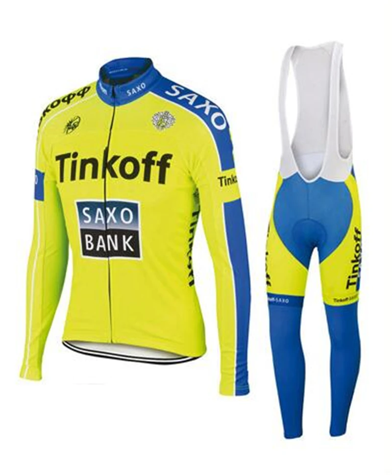 Pic Color Новое поступление полиэстер длинный рукав Велоспорт Джерси/MTB велосипед одежда для велосипеда Тинькофф Saxo Bank Майо Ciclismo - Цвет: Pic Color