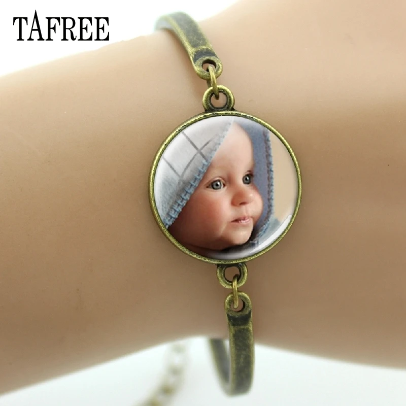 20bronze TAFREE индивидуальные фото текст браслеты ручной работы семья ребенок папа мама брат сестра друзья браслет ювелирные изделия NA01 - Окраска металла: 20bronze