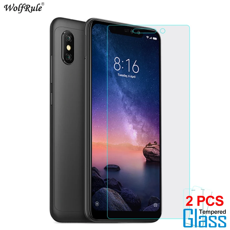 2 шт для стекла Xiaomi Redmi Note 6 Pro защита экрана закаленное стекло стеклянная Защитная