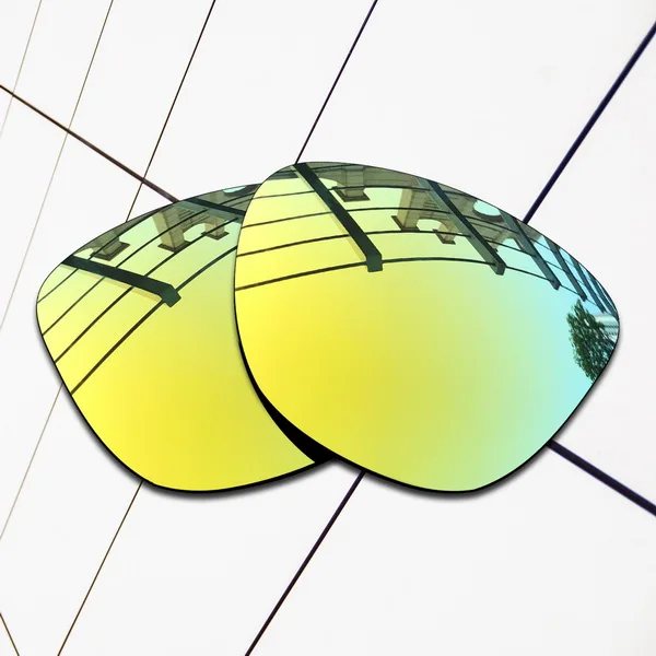 24K Gold Polarized E.O.S поляризованные Сменные линзы для солнцезащитных очков Оукли Frogskins-разнообразие цветов - Цвет линз: 24K Gold Polarized