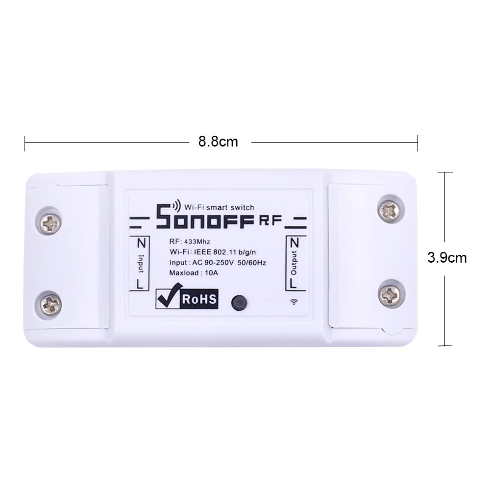 Интеллектуальный выключатель света Sonoff Itead 10A Wifi умный переключатель