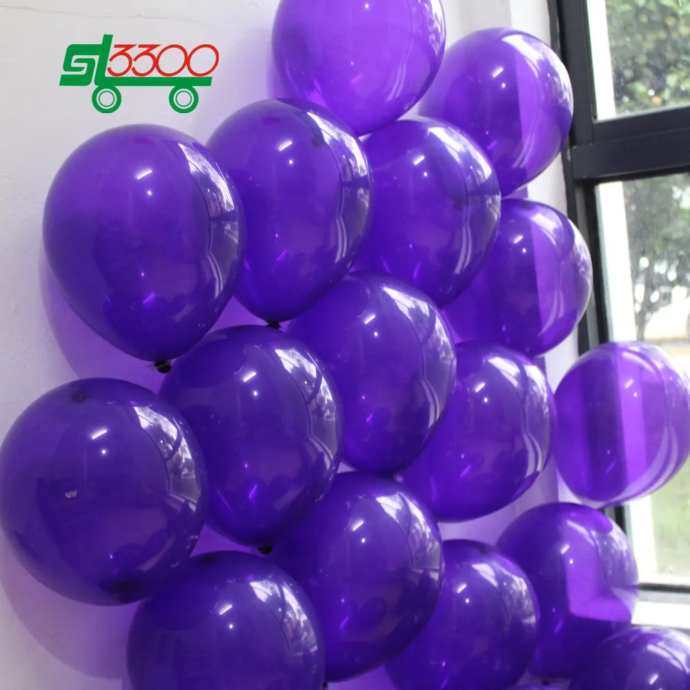 SL3300 10 дюймов 2 3 г 50 шт. темно фиолетовые воздушные шары надувные для дня рождения