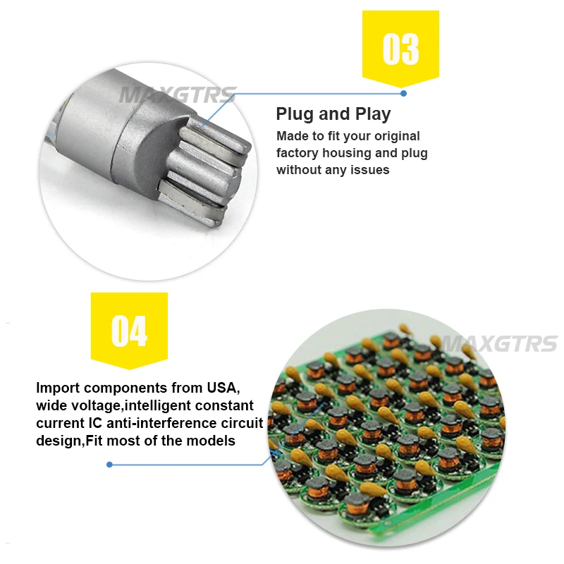 Сменные лампы 5x T10 168 194 W5W DC12V/24V для ДХО автомобильные фары номерного знака