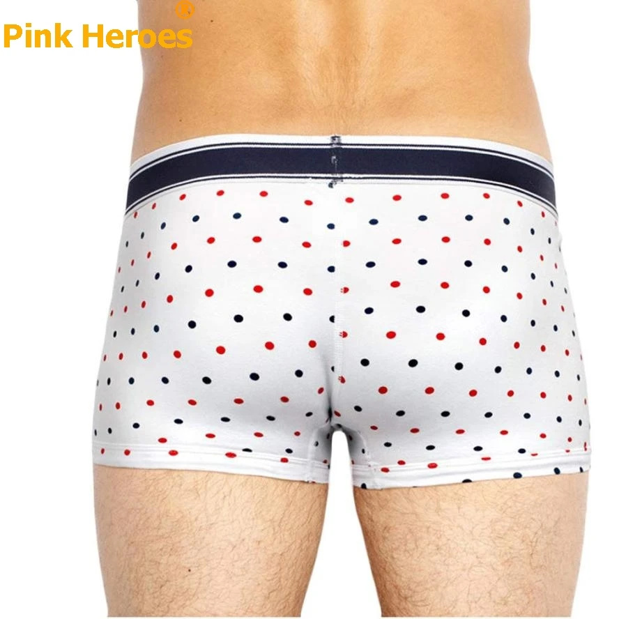 Pink Heroes, новая мода, мужские хлопковые боксеры для влюбленных, полкат, в горошек, гей, нижнее белье, Dec31, Прямая поставка