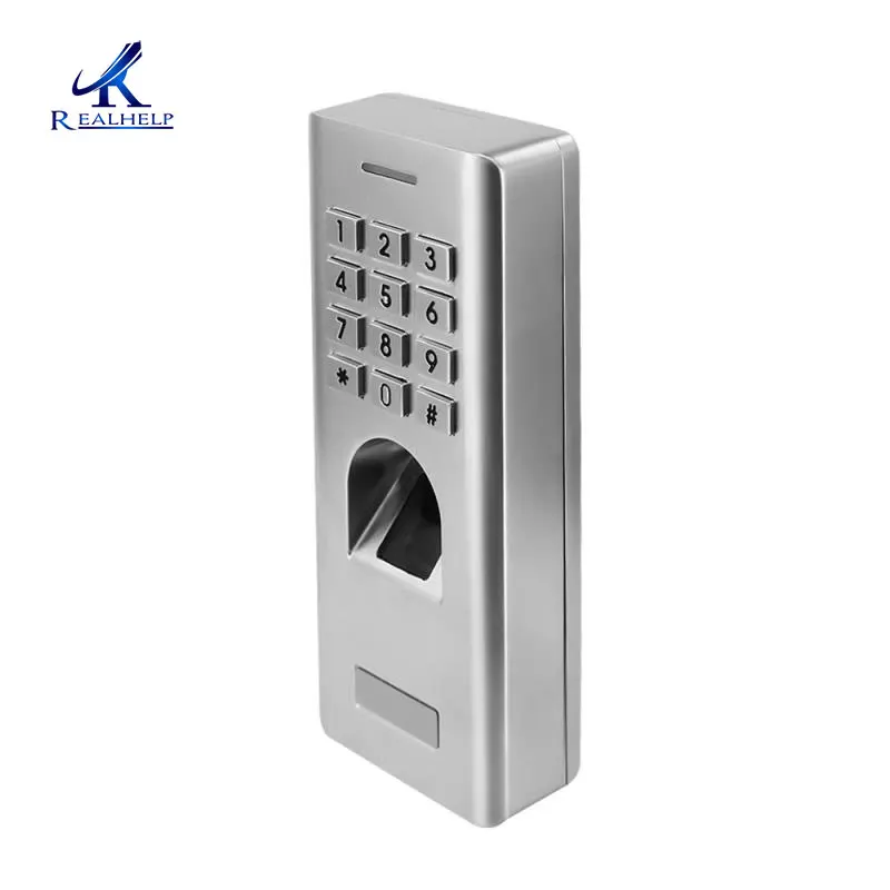 With Keypad IP66 водонепроницаемый открытый контроль доступа отпечатков пальцев биометрический считыватель отпечатков пальцев автономная работа Wiegand 26 выход - Цвет: With Keypad