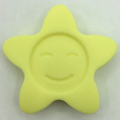 baby yellow Силиконовые Прорезыватели свободные бусины высшего качества звезда(42 мм) свободные бусины для пищевых продуктов Силиконовые Прорезыватели бусины ожерелья - Цвет: baby yellow