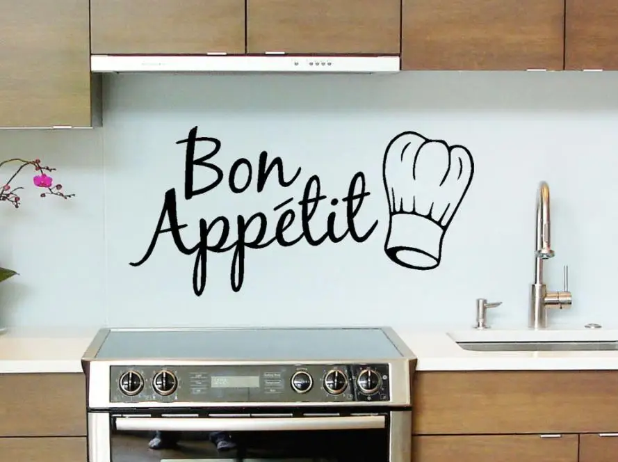 1 шт. Виниловый фон для детской комнаты|kitchen decals|vinyl wall stickersbon appetit |