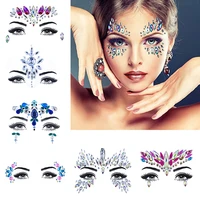 face jewels gems make up adhesive temporary tattoo body art gems rhinestone stickers for festival party