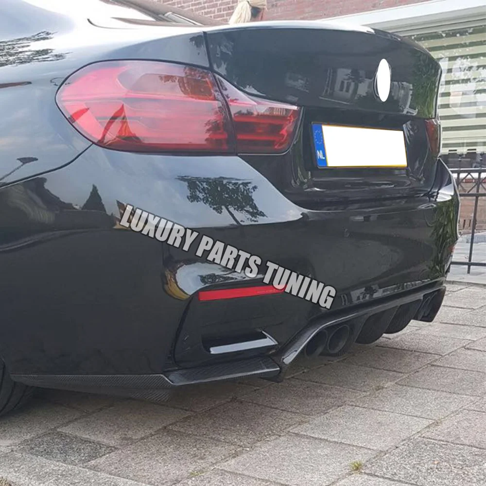 M3 M4 углеродного волокна задний бампер диффузор спойлер с сплиттер для BMW F80 F82 купе