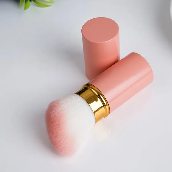 Rose Golden 1 шт Профессиональные кисти для макияжа Выдвижная Румяна Пудра основа для лица глаза консилер кисть, косметические инструменты горячее и новое - Handle Color: Rose Golden