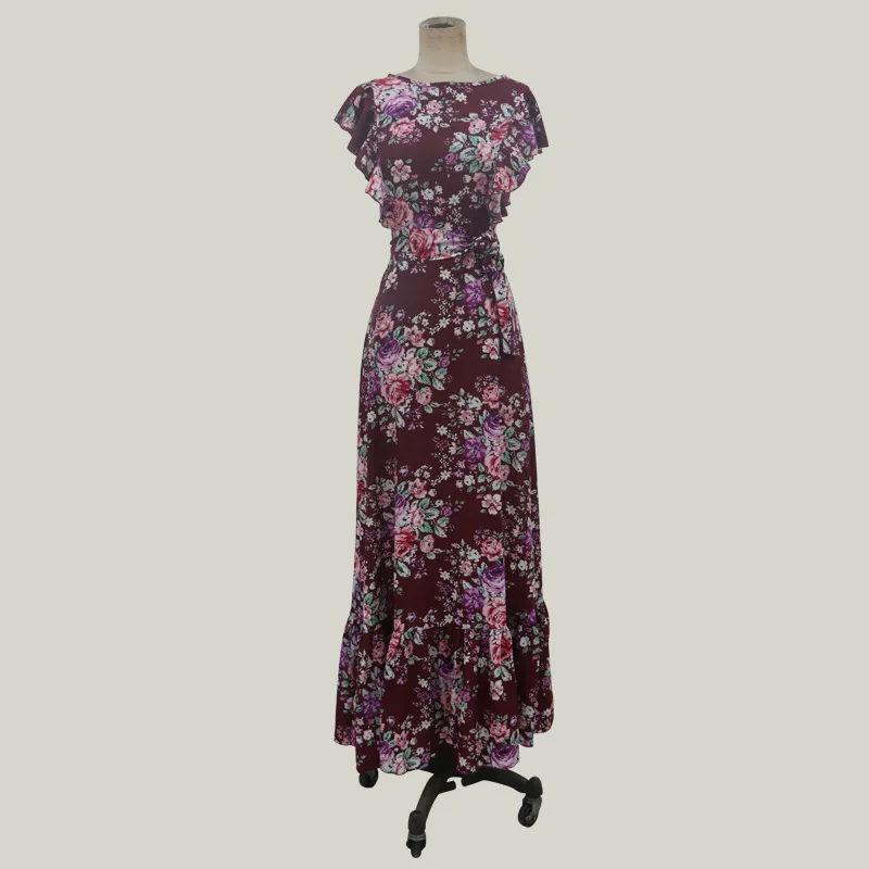 Floarl Printed Dresses Summer dress women Blockbuster Women's Fashionable Sleeveless and Long Skirts party dresses | Женская одежда
