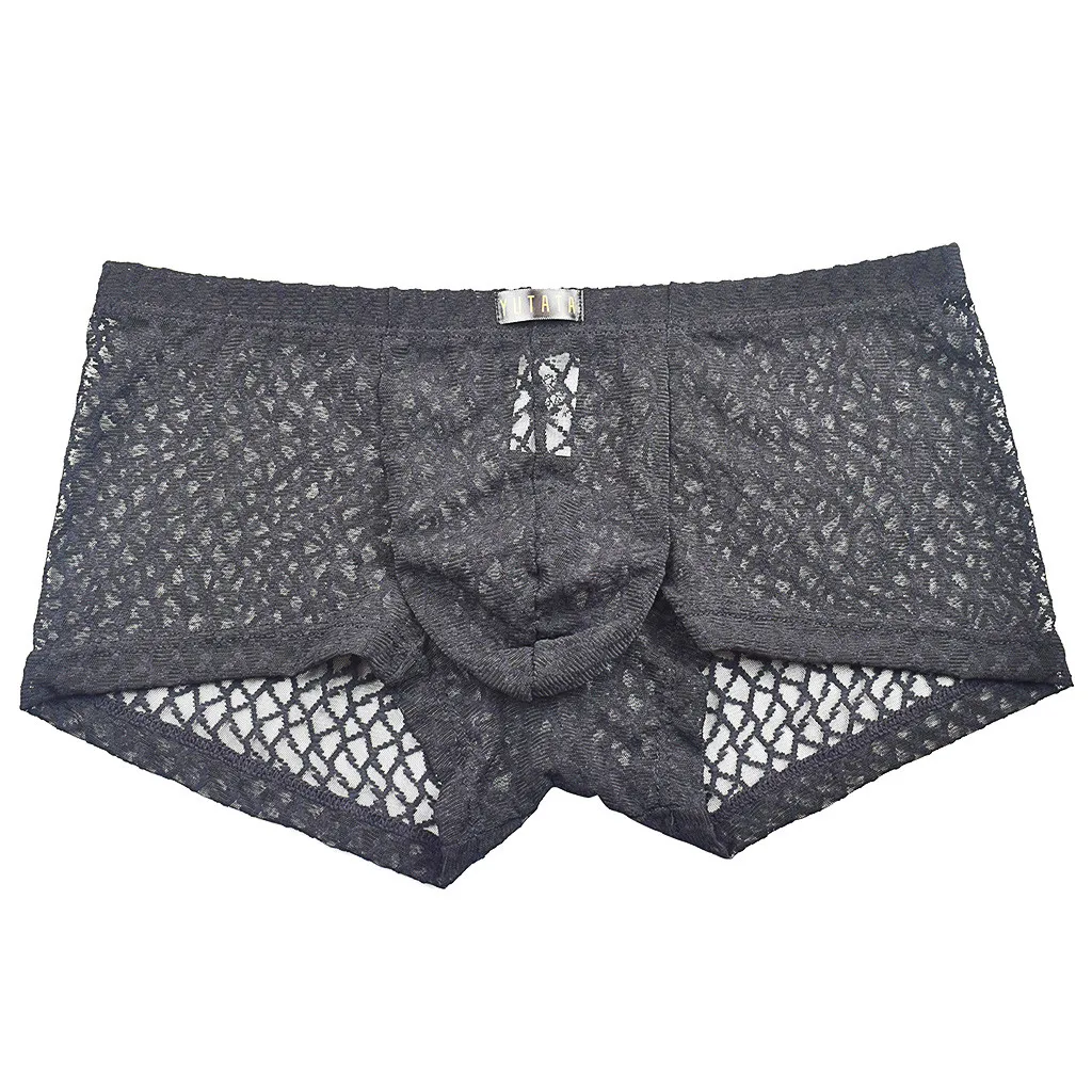 Мужские боксеры соблазнительные нижнее белье плоские брюки мужские эластичные