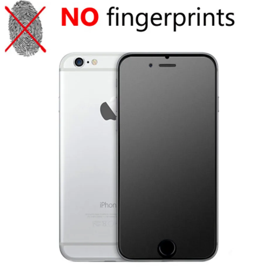 2 шт. матовое закаленное стекло для iphone 5S se 6 6s 7 8 с защитой от отпечатков пальцев