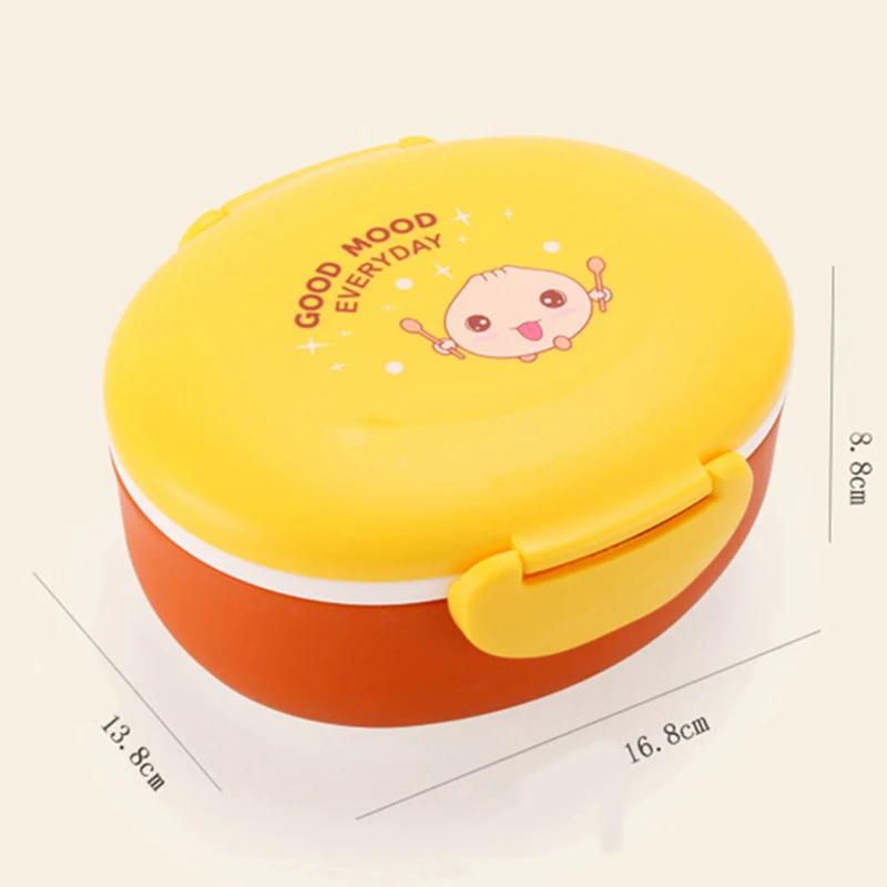 Здоровый пластиковый Ланч бокс Bento ланчбокс для микроволновой печи с