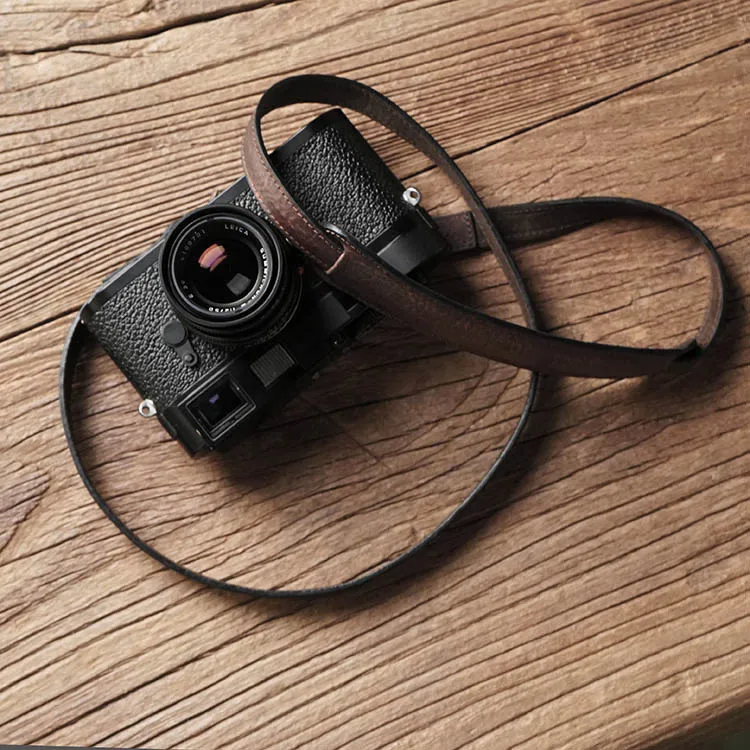 Ручной работы из натуральной кожи ремень для камеры плечевой ремень для Canon Nikon sony FUJI Fujifilm Leica Pentax