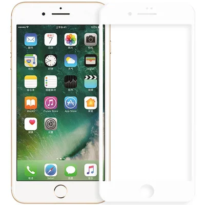 Закаленное стекло для iphone 7 plus 3D полное покрытие Премиум Защита экрана 6 защитная