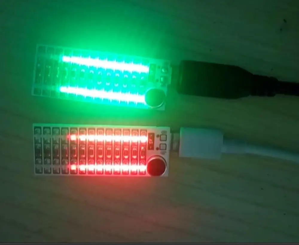 26 светодиодный USB Мини Голосовое управление аудио музыкальный спектр индикатор