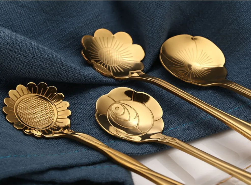 Ложка из нержавеющей стали подарок креативная кофейная ложка вишневый цвет