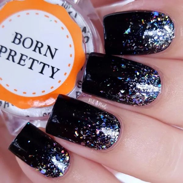 От BORN PRETTY-0,2 г/кор. галактика голой ногтей хлопья Bling красочная Лазерная Блестки для нейл Арта(искусство украшения ногтей) голографический блестящий порошок пайетками