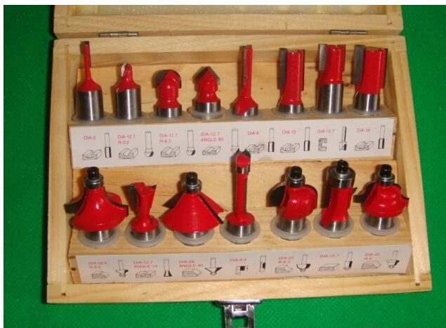 Фрезерный станок с хвостовиком 1/2 дюйма 15 шт./компл.|cabinet door router bit|1/2 shank bitrouter bits |