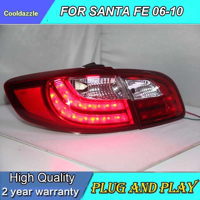 Для HYUNDAI Santa FEE задняя лампа HY071-B0DE4 красный белый 2007-2012 года DRL дневные ходовые огни парковочный свет'