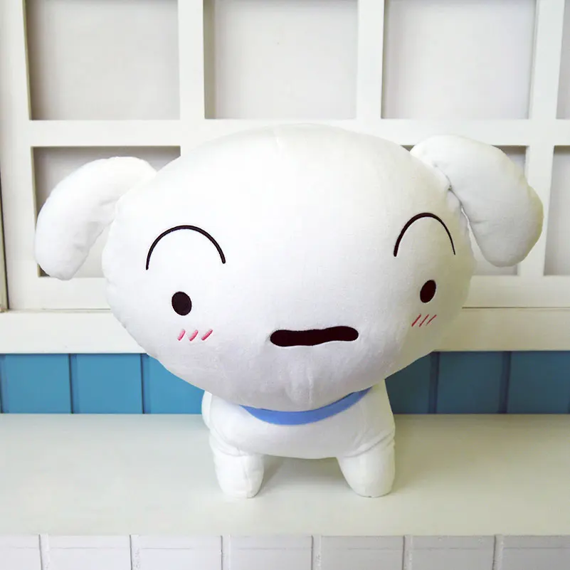 Shinnosuke нохара Плюшевая Игрушка Аниме Фигурка питомца белая собака плюшевая кукла