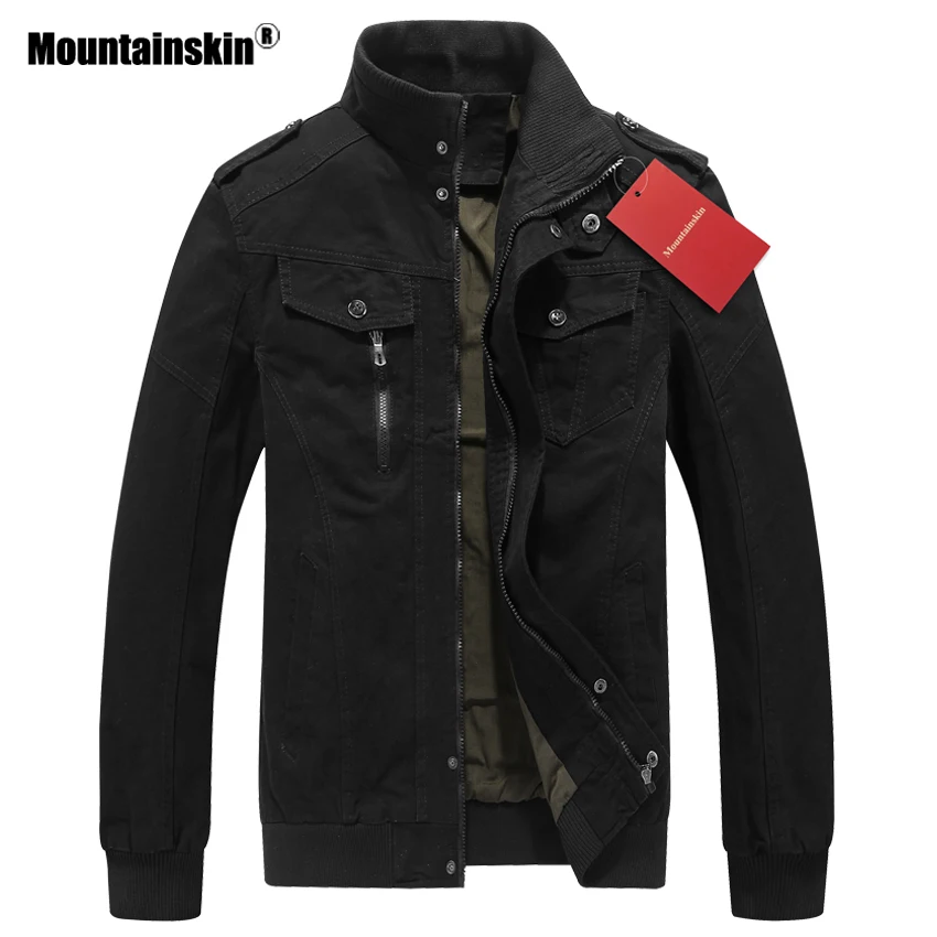 Mountainskin 2018 Новый Демисезонный Для мужчин куртка в стиле милитари верхняя одежда