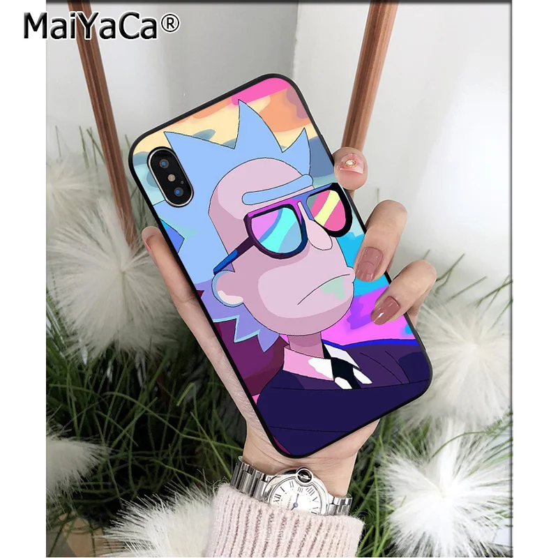 MaiYaCa Рик и Морти смешной мультфильм комикс ТПУ Мягкие аксессуары для телефона