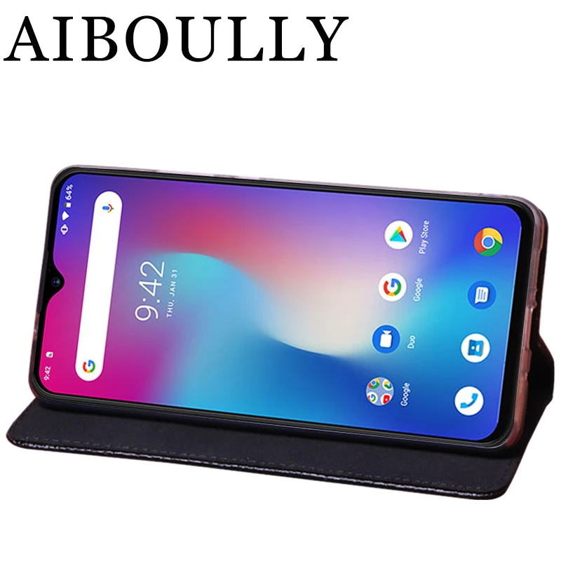Мягкий силиконовый чехол aibloly для UMIDIGI Power кожаный книжка Оригинальный жесткий