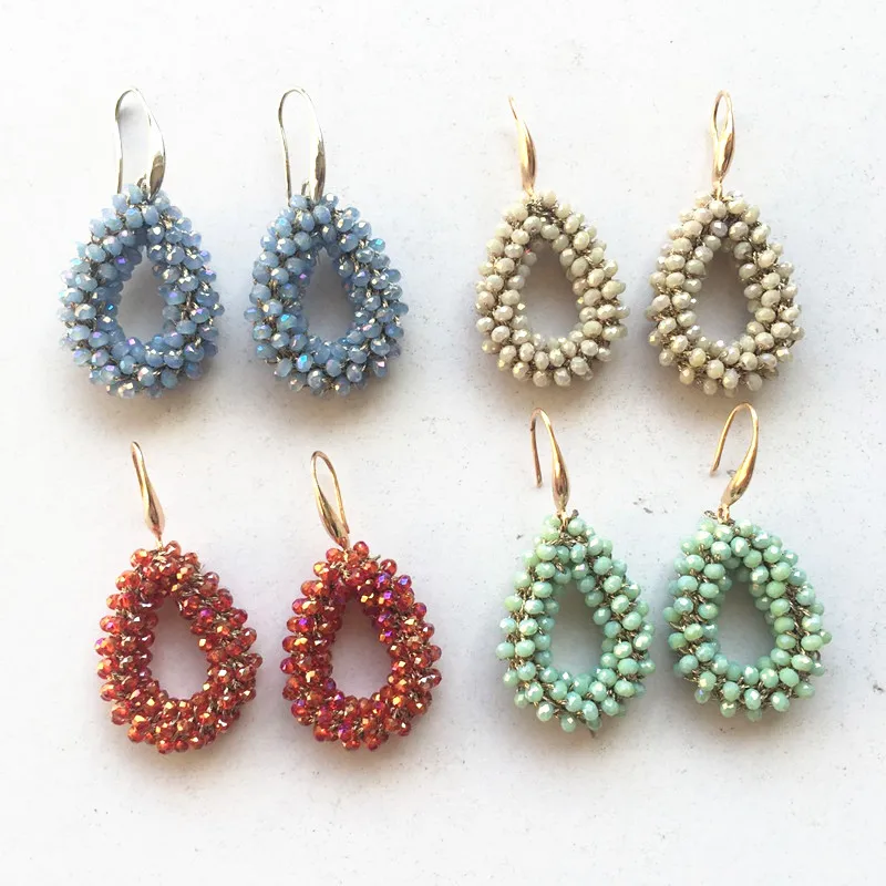 

Модные капающие серьги для женщин, граненые маленькие хрустальные серьги, изысканные серьги в стиле барокко 2022, высокие ювелирные изделия, рождественский подарок