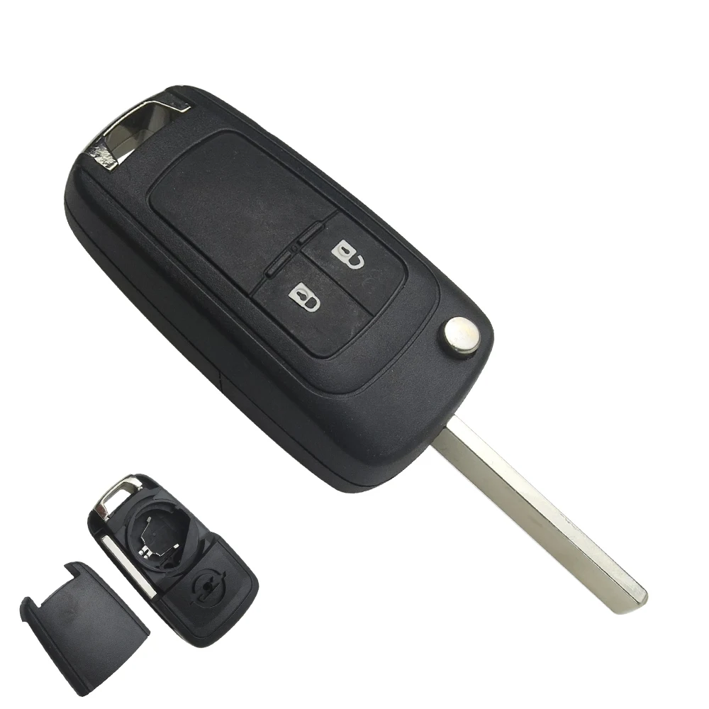 2BT OkeyTech 2/3/34/5 BTN флип дистанционный ключ чехол в виде ракушки для Vauxhall, Opel Insignia Astra J Zafira C Mokka автомобиля Управление Fob чехол Корпус - Количество кнопок: 2BT