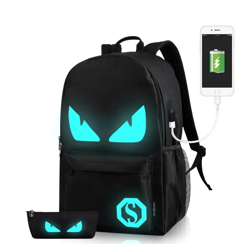 Новинка школьный рюкзак студент световой анимации Школьные ранцы для подростка