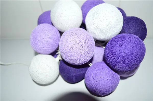 Новый дизайн холодный фиолетовый тон ватным тампоном гирлянды гирляндой