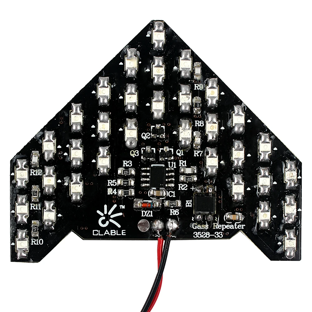 2 шт. стрелка Форма светодиодный Панель желтый Поворотная сигнальная лампа