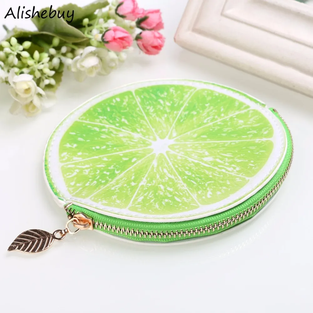 Новый маленький апельсин с узором Кошелек для монет милый детский кошелек