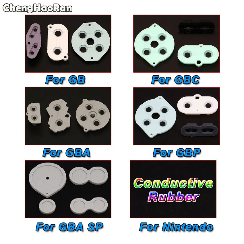 ChengHaoRan резиновый проводящий A-B D-pad для GameBoy Advance Color GB GBC GBP GBA SP Silicone Start Select Keyboard |