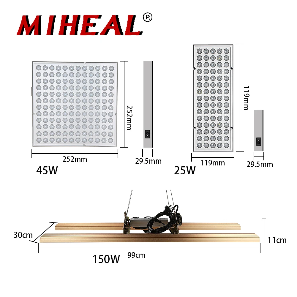 25 Вт 45 150 светодиодный светать полный спектр AC85-265V завод Свет для внутреннего
