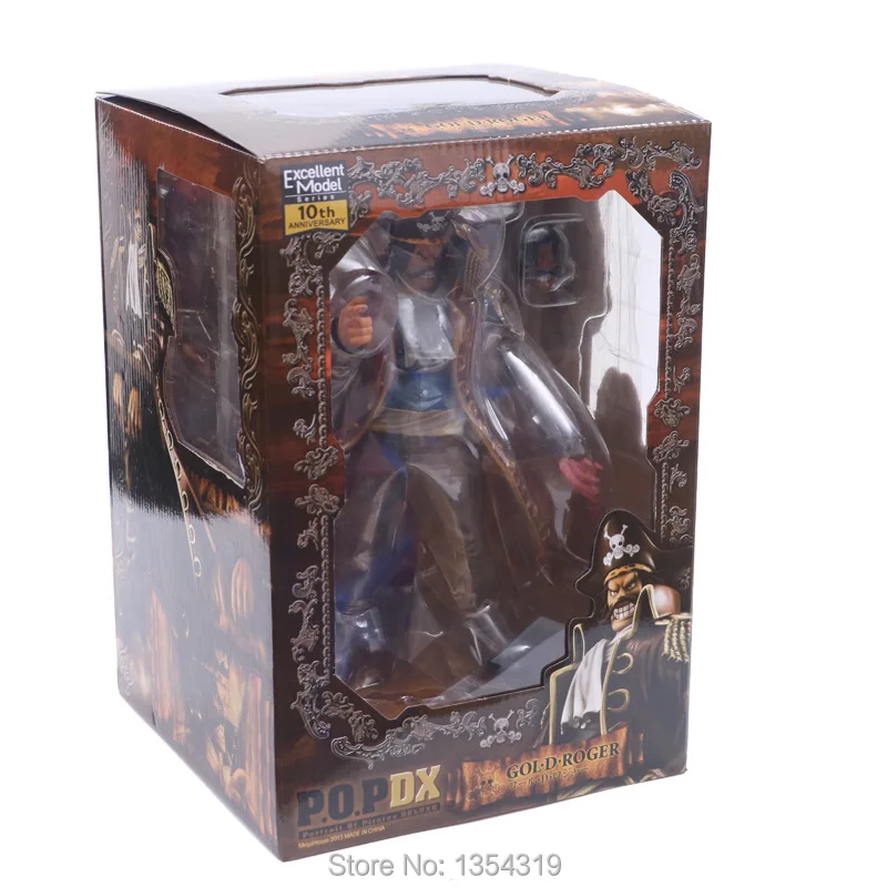 Одна деталь золото Roger гол D Roger Короля Пиратов MH DX Anime PVC Figure Ace отец, король бросков в корзину сверху Пираты Карибского моря коллекция игрушка в подарок модель