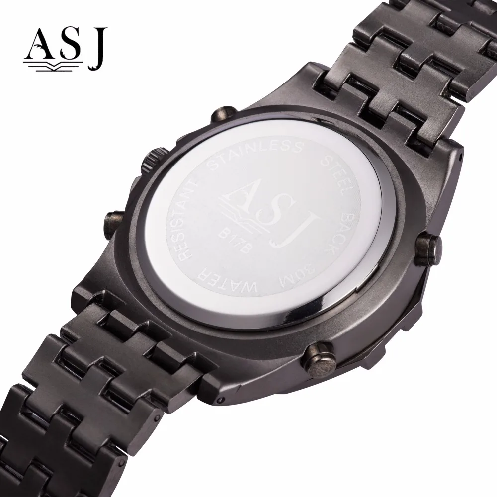 ASJ Мужские Цифровые светодиодный спортивные часы с двойным дисплеем лучший бренд