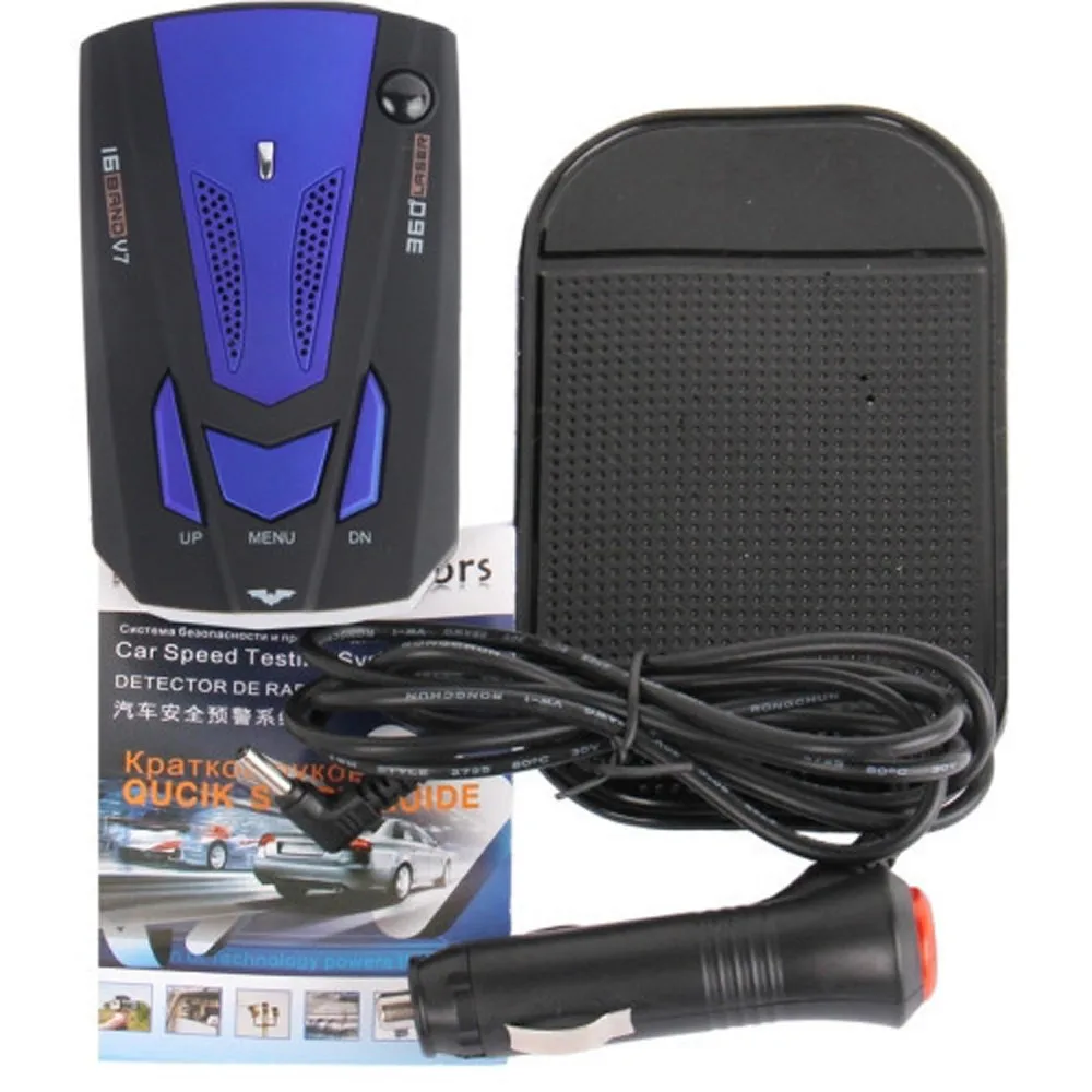Новое высокое качество Car 16 Band V7 gps Скорость полиции безопасности детектор голосовое оповещение 360 градусов авто аксессуары, аксессуары для de в машине