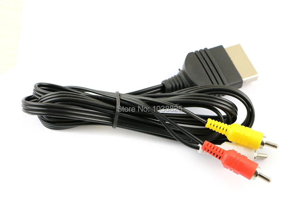 10pcs/lot Composite Audio Video Cord AV Cable for Xbox Adapter Converter Connector Component Lead 3RCA | Электроника