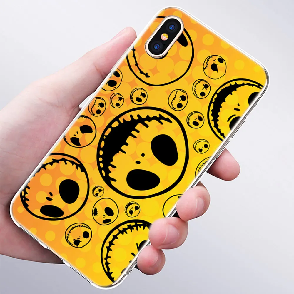 006 Модный силиконовый чехол Jack skellington для Apple IPhone 11 Pro XS Max X XR 7 8 6 6s Plus 5S SE TPU мягкий чехол для телефона s - Цвет: 006
